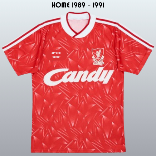 Jersey liverpul home 1989 1991