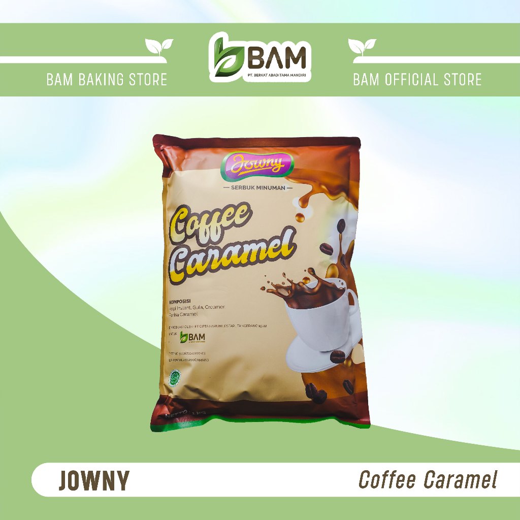 JOWNY COFFEE CARAMEL1KG  minuman bubuk (premix) minuman instan