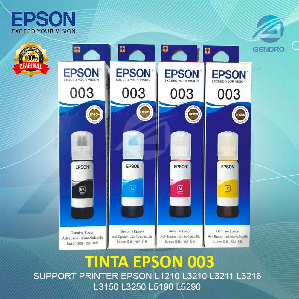Tinta Epson 003 Printer L1210 L3210 L3150 L3211