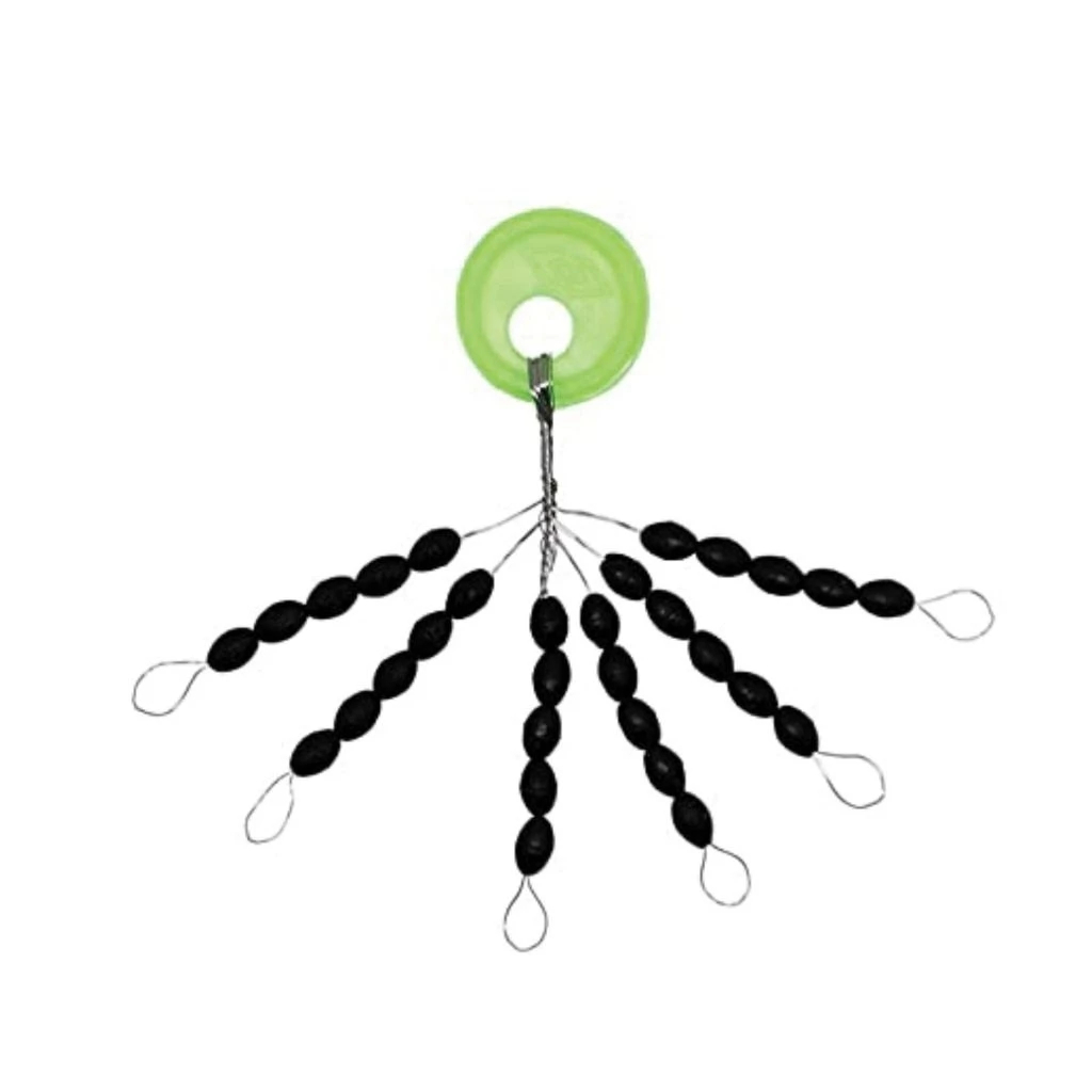 Stopper Pancing Bulat Kecil Besar Warna Hitam Dan Kuning