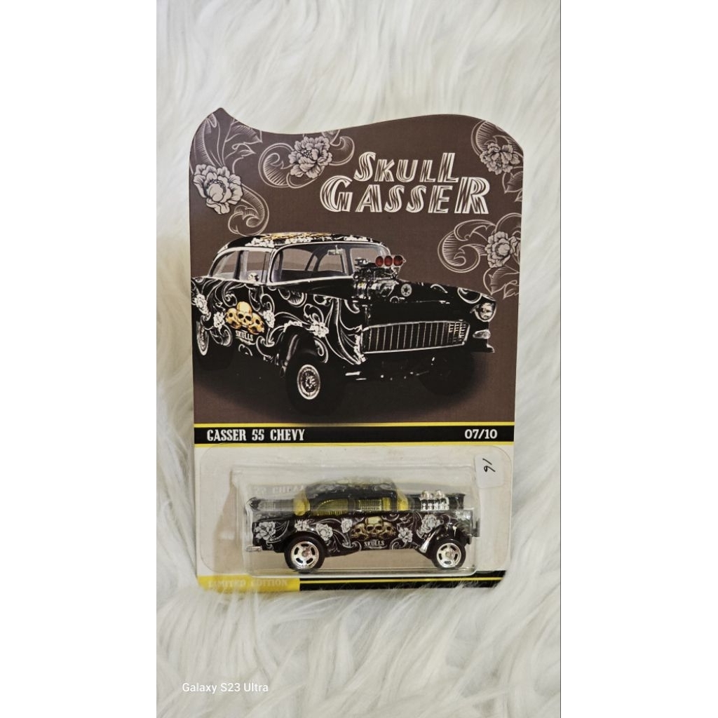 HOTWHEELS CUSTOM SKULL GASSER 55 CHEVY