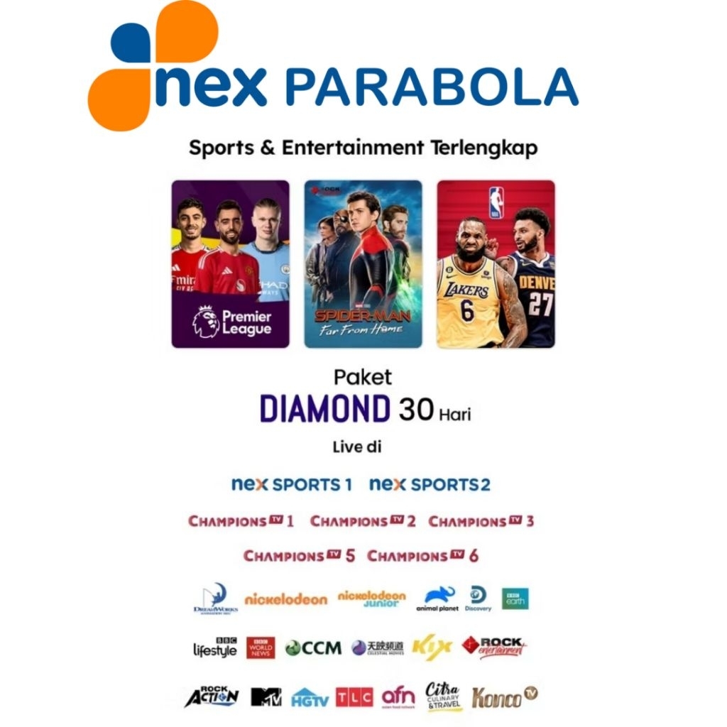 Nex Parabola Paket  Lengkap Diamond