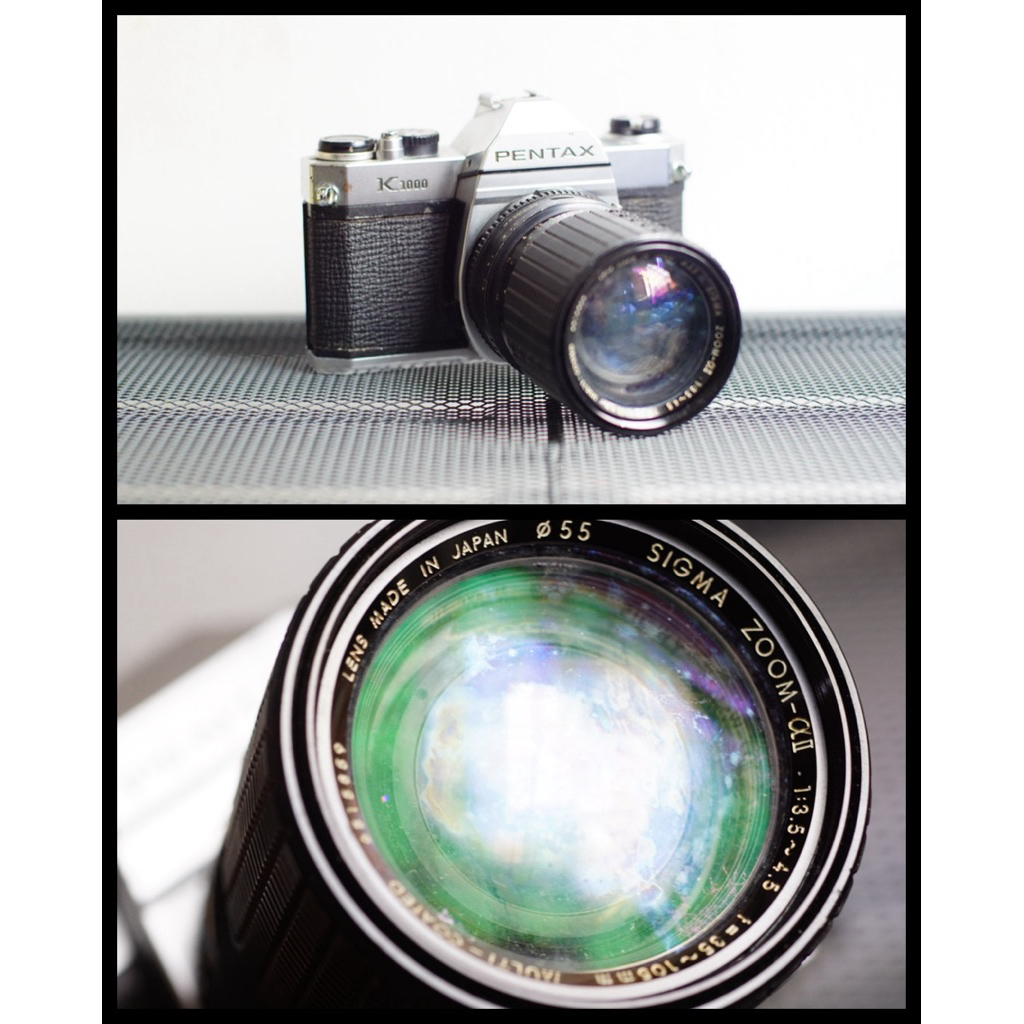 SLR Analog Pentax K1000 35mm Film Camera