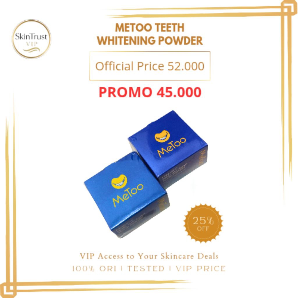 METOO Tooth Whitening Powder Pemutih Gigi