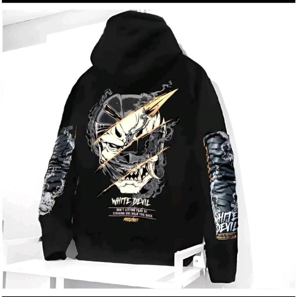 COD/ Jaket Hoodie Prostreet Ryujin Full Print Sablon Bahan Fleece Tebal Unisex Pria Wanita