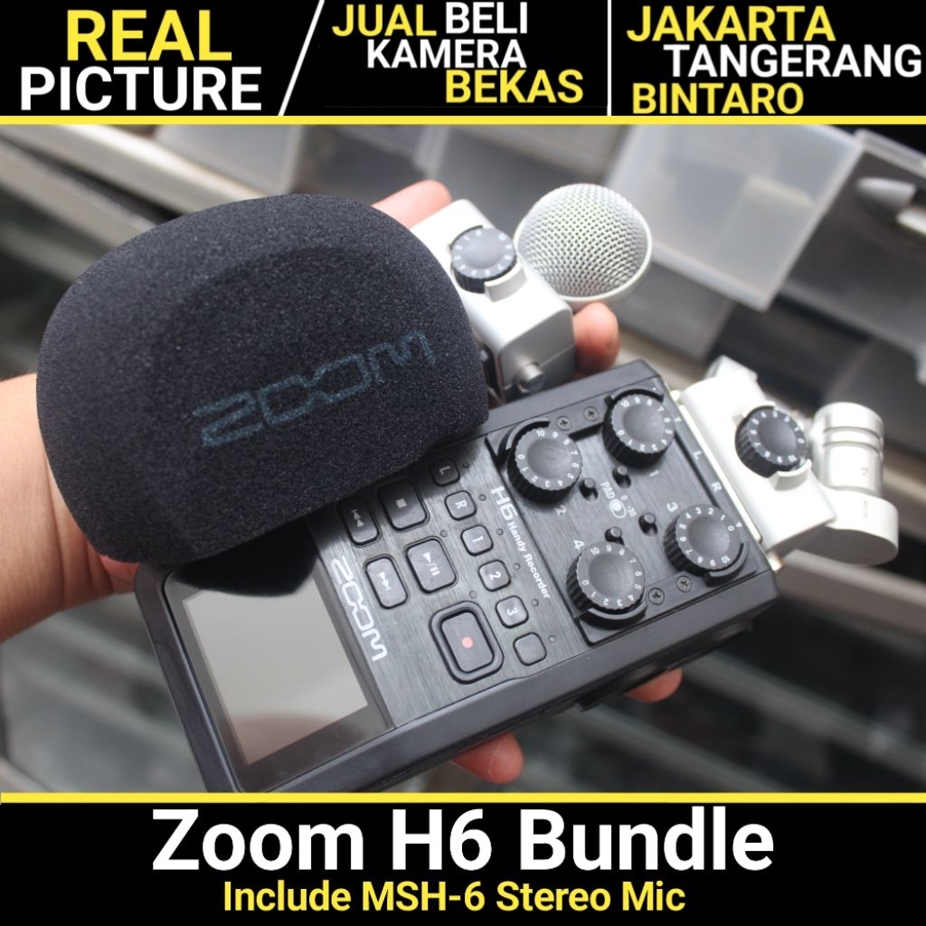 Zoom H6 Bundle MSH-6 Stereo Mic BEKAS