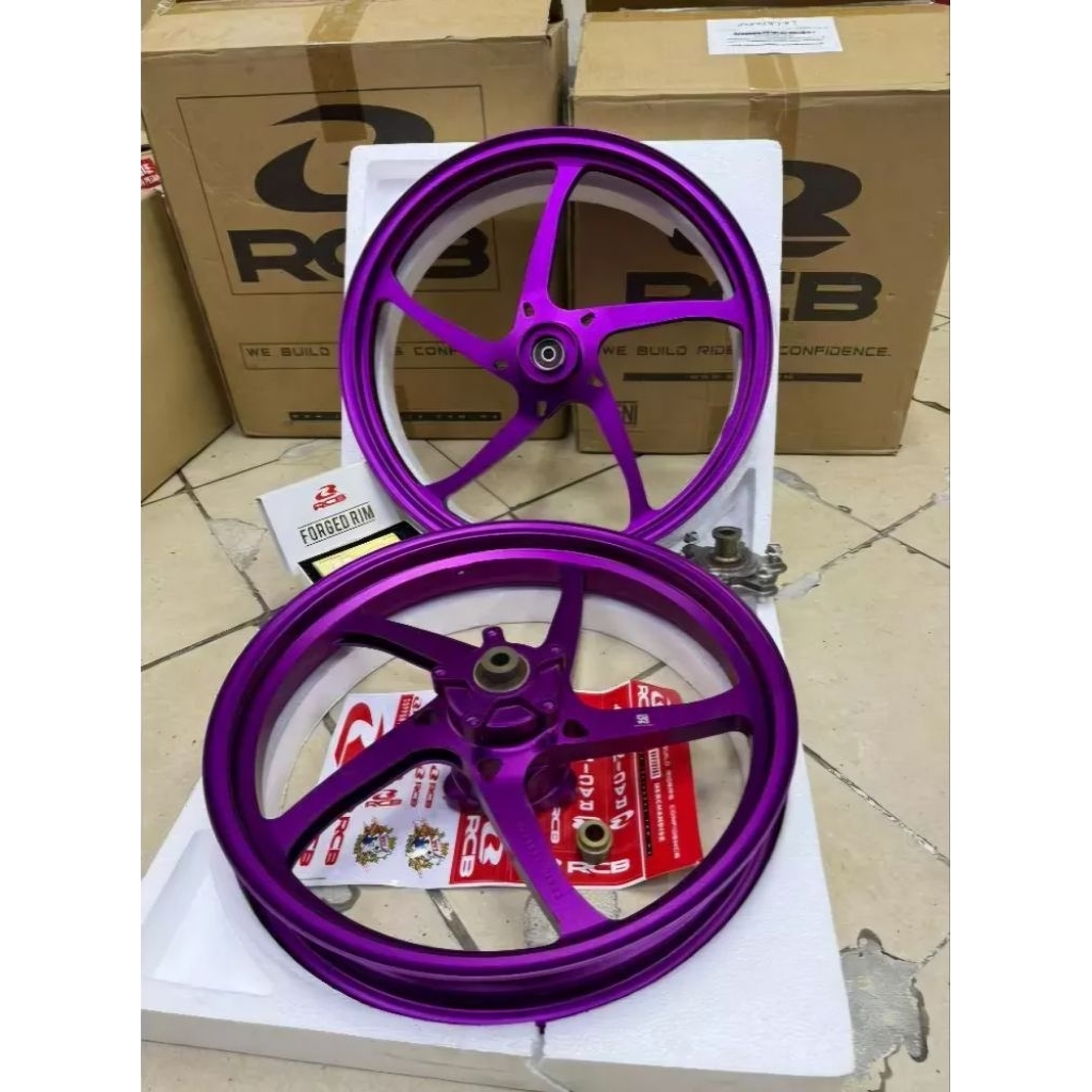 ORIGINAL VELG FORGED RCB FG-525 PNP MX NEW / Y125Z SIZE 160/160-17 RING 17 DIJAMIN ORIGINAL 100% | S