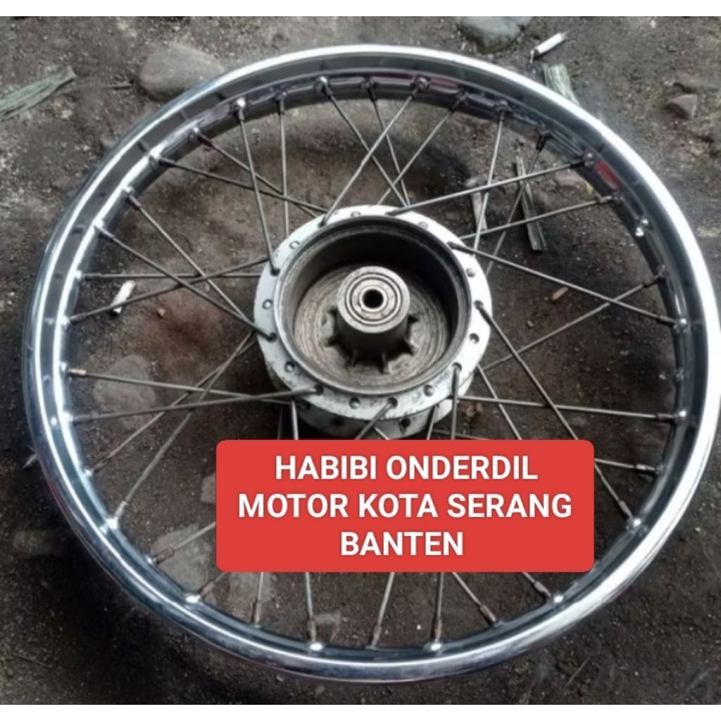 Velg Besi jari2 Belakang Suzuki Smash 110 PNP Smash New PNP Shogun 110 (ORGINAL COPOTAN NORMAL)