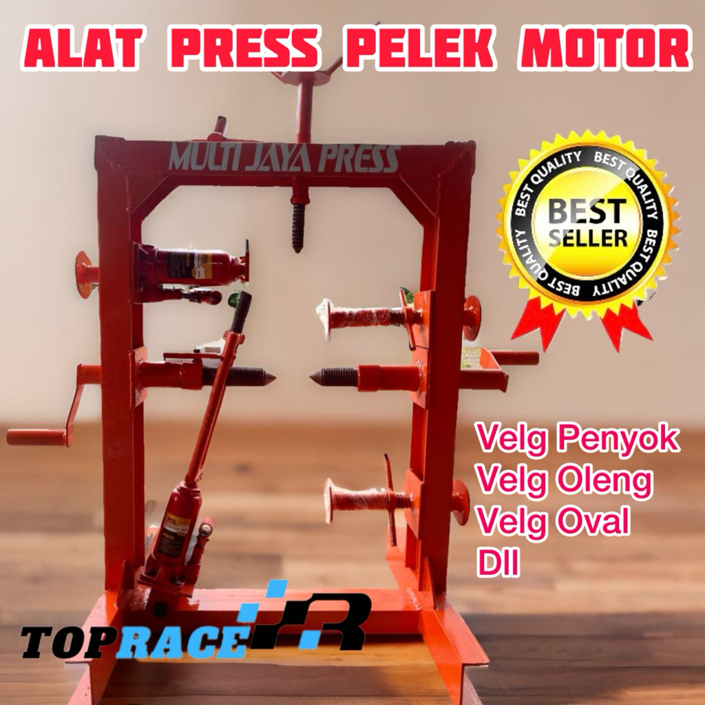 Alat Press Pelek Velg Bintang Racing Press Jari Jari Press Pelek Penyok Oval