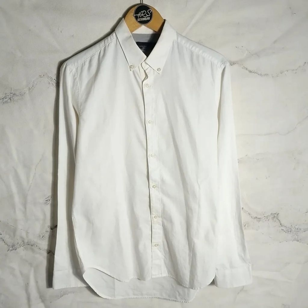 kemeja putih zara man sport clasic M