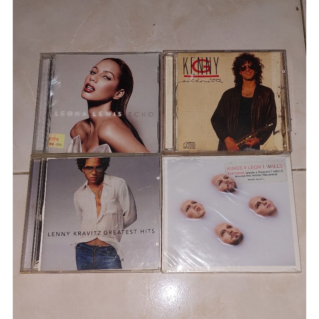 cd LEONA LEWIS-Echo (1) / KENNY G-Silhoutte / LENNY KRAVITZ-Greatest Hits (1) / KINGS OF LEON-Walls