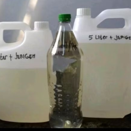 minyak tanah murni 5liter , kemasan jerigen dan botol