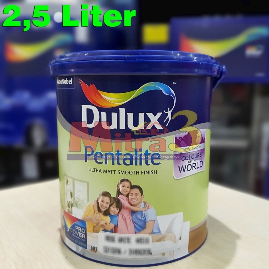[Mixing] Cat Tembok Dalam Dulux PENTALITE AntiBac 2,5L Galon INTERIOR Apple White / Cat Dinding Inte