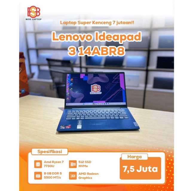 Lenovo Ideapad Slim 3 14ABR8 Ryzen 7