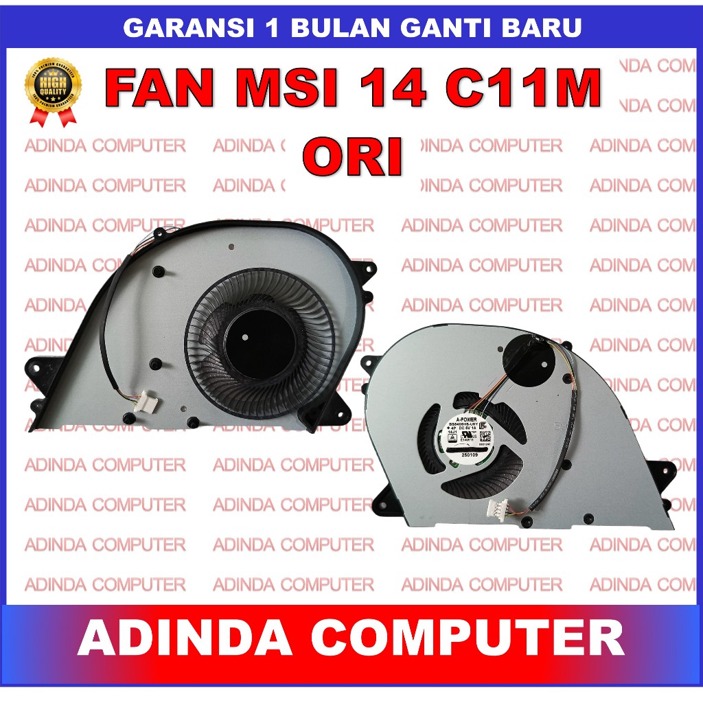 Fan MSI Modern 14-C11M C12M C12MO C12MOG C13M C13MG Modern 15 B5M B7M