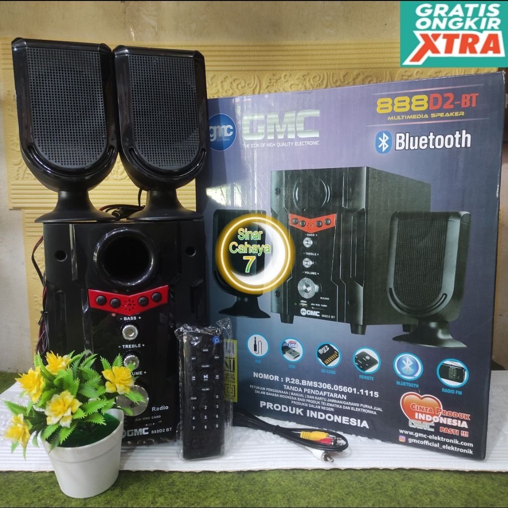 Speaker GMC 888D2-BT BT/USB/MEMORY/FM/AUX