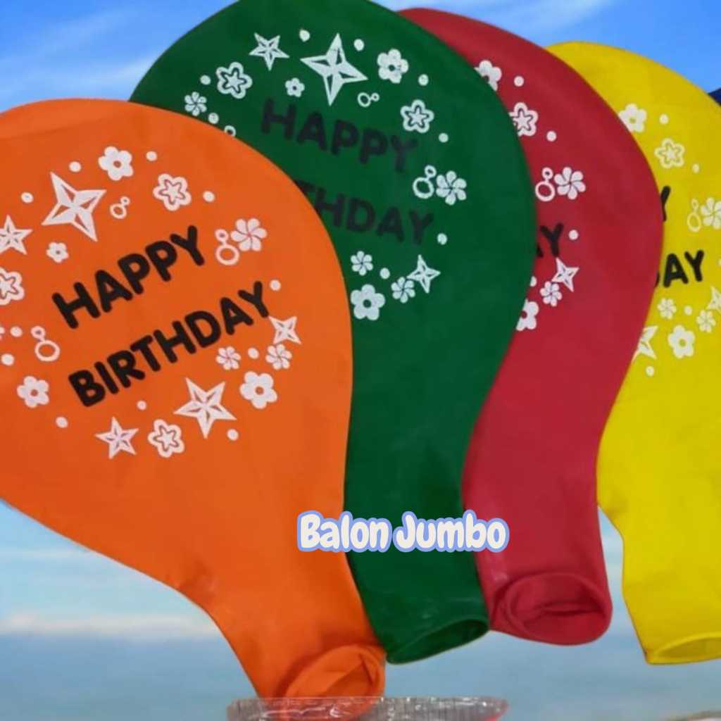 Balon Latex Jumbo / Balon 18 Inch Satuan