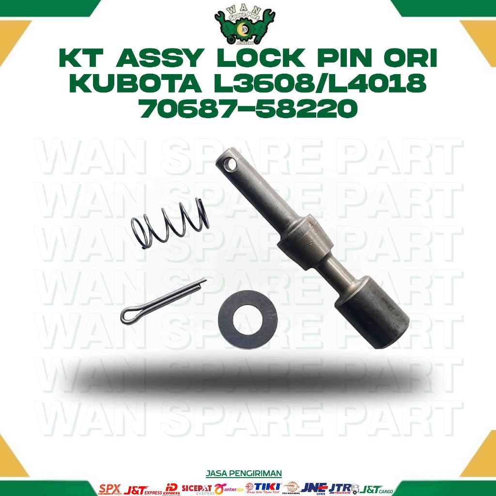 KT ASSY LOCK PIN ORI KUBOTA L3608/L4018 70687-58220 FOR TRAKTOR 4 RODA WAN SPAREPAR