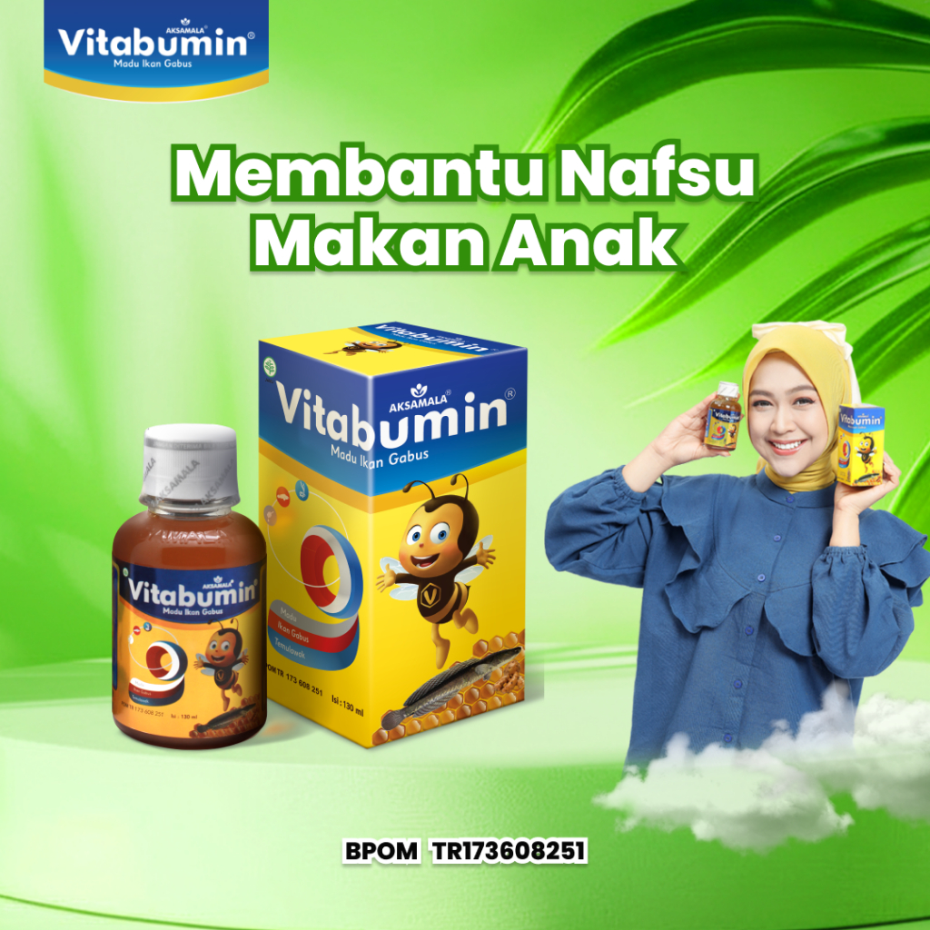 VITABUMIN 130ml -  Madu Nafsu Makan Anak Perbaiki Nafsu Makan Anak