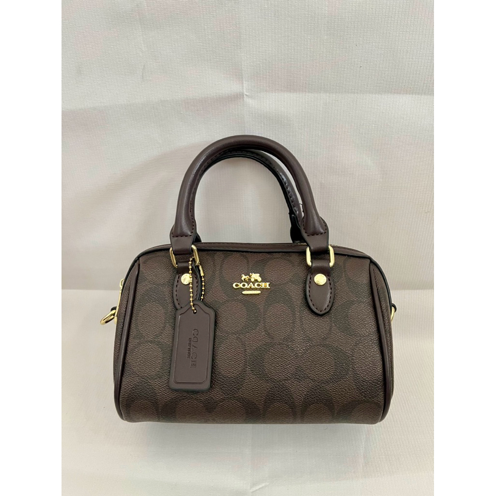 Slingbag top handle COACH Speedy Chocolate bag