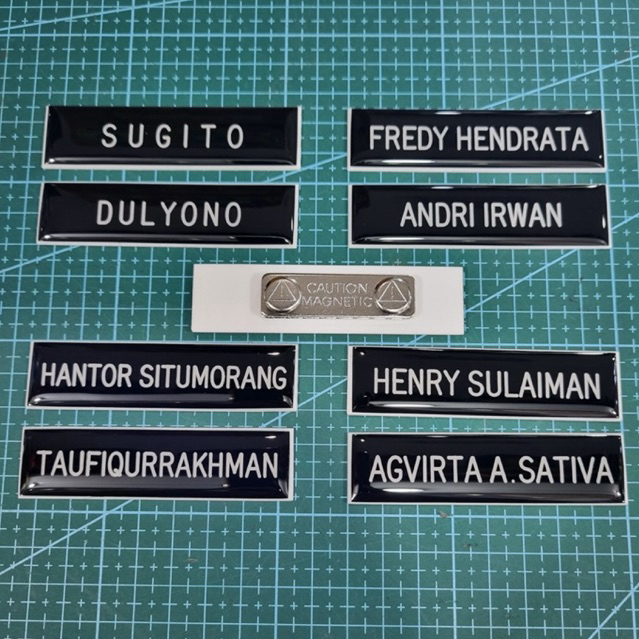 pin papan nama/nama dada custom magnet, kancing dan peniti