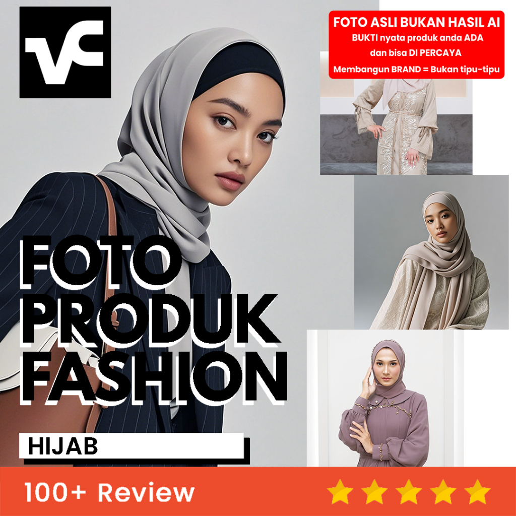 VC Jasa Foto Hijab Pashmina Kerudung Jilbab Gamis Busana Muslim