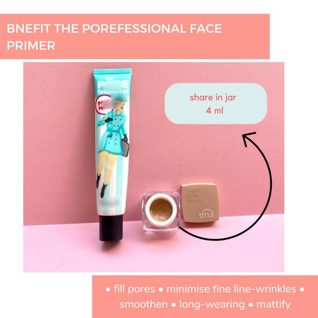 [ORIGINAL 100% SHARE IN JAR] Bnefit The Porefessional Face Primer
