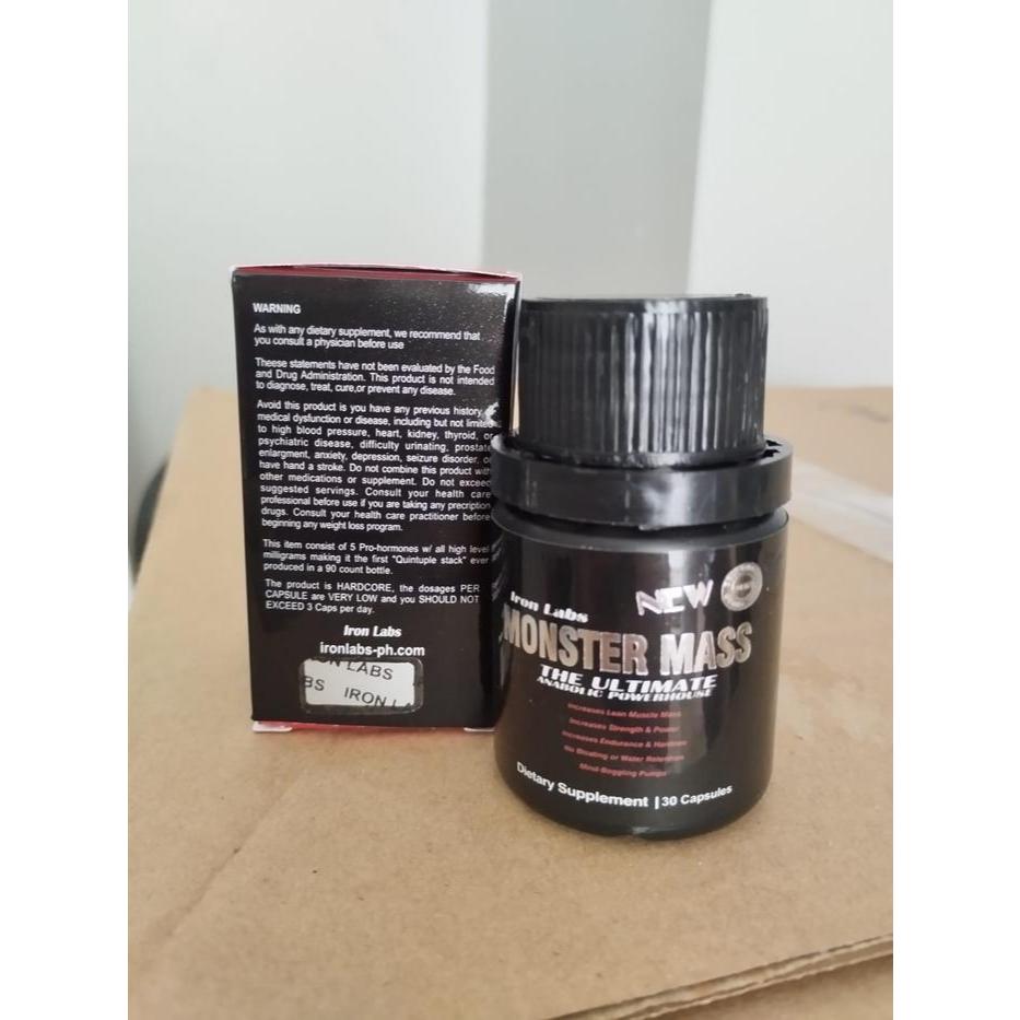 Monster Mass Botol Besar 2nd Gen Isi 30 Caps IRON LABS