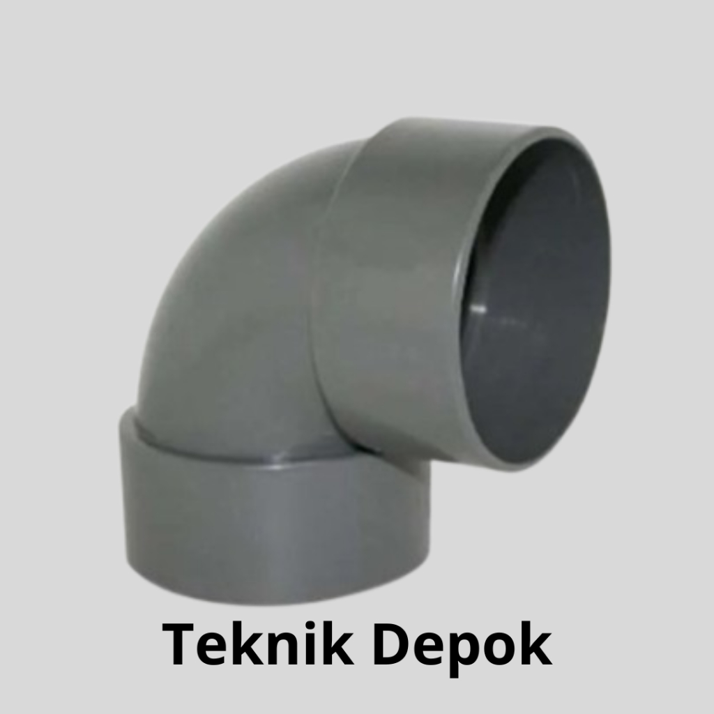 Elbow 10 inch D 90 Derajat Rucika PVC Sambungan Pipa Knee Knie Belokan Keni Fitting Pipa Paralon 250
