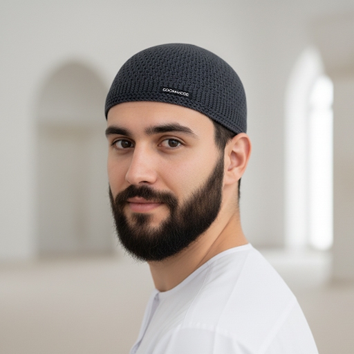 GOOD MADE - Peci Rajut Dewasa Polos Warna Abu, Putih, Hitam | COD