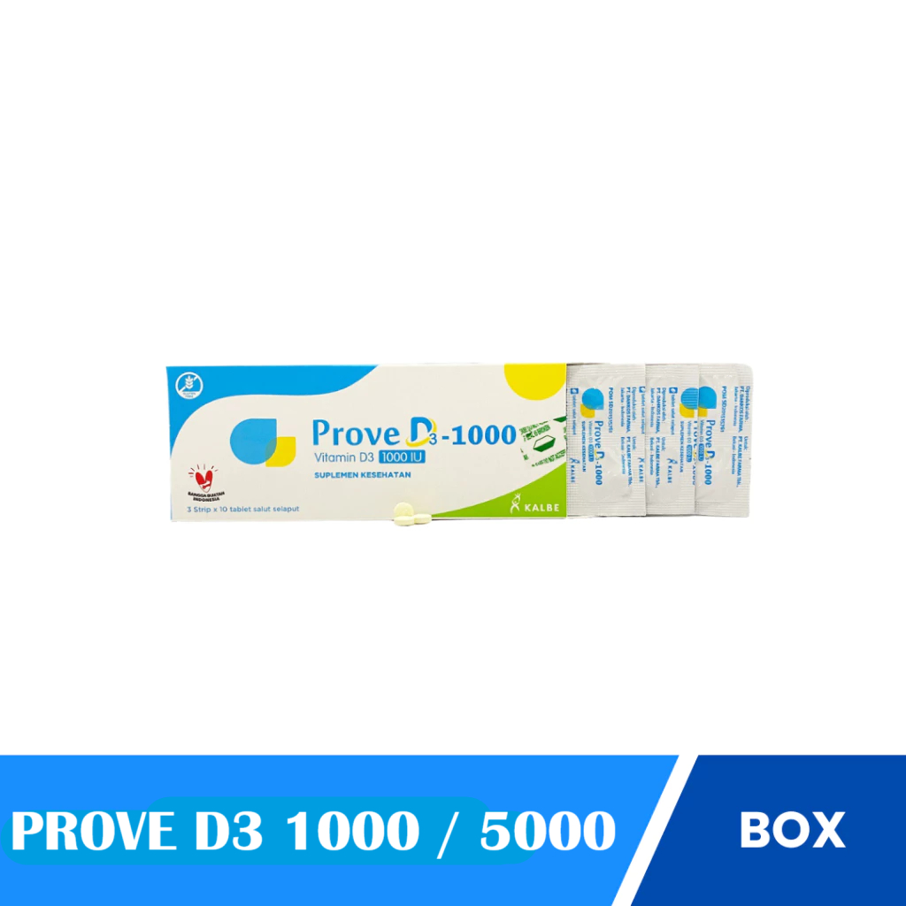 Prove D3 1000 IU / 5000 isi 30 Tablet - Vitamin D3 1000 IU