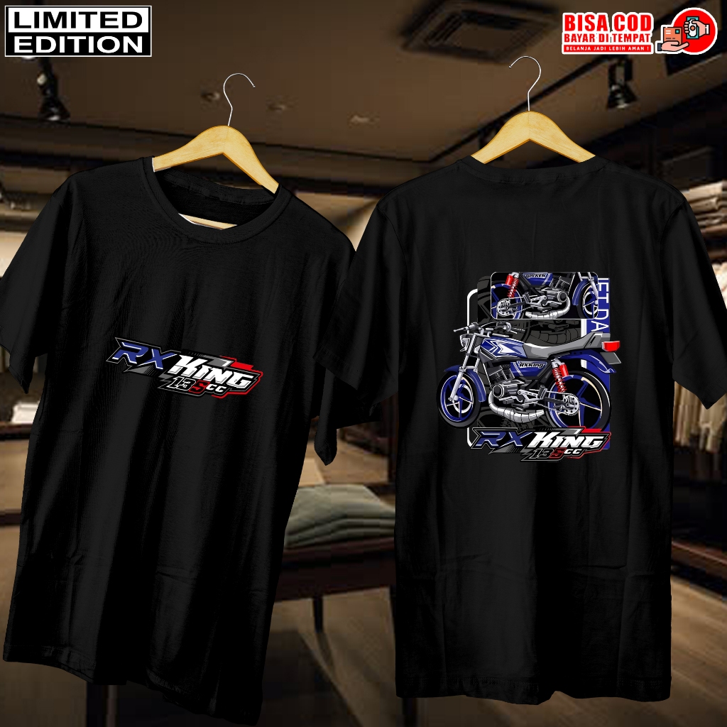 KAOS DISTRO HITAM JEPANG | BAJU KAOS PRIA WANITA | KAOS JEPANG RX KING BIRU| DISTRO KAOS PRIA WANITA