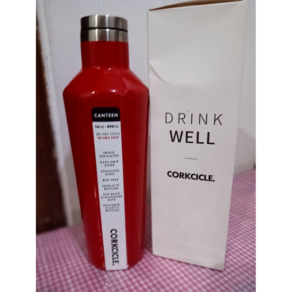 Tumbler corkcicle red ORI 16 oz