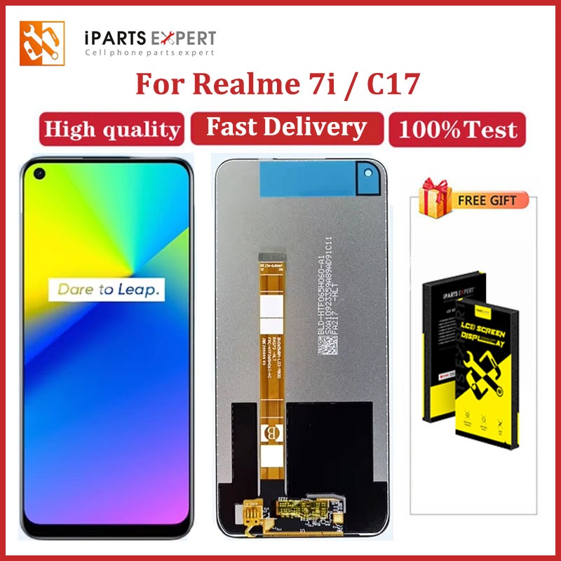 IPARTSEXPERT LCD Asli untuk OPPO Realme 7i C17 RMX2101 RMX2103 Layar LCD Panel Layar Sentuh Digitize