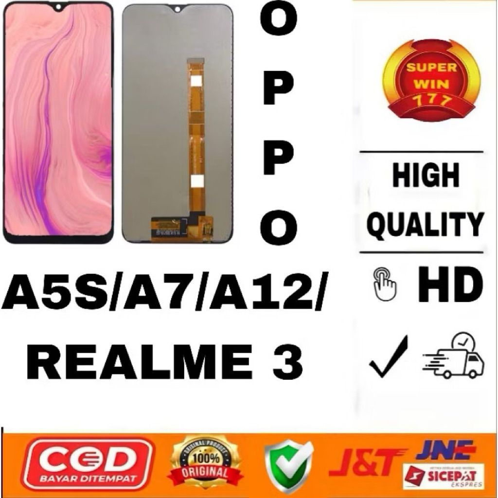 LCD Oppo a5S/A7/A12/REALME 3 FULL SET