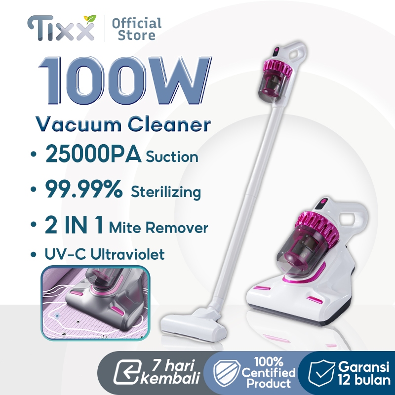 TIXX Nirkabel Dust Mite Vacuum Cleaner Pembasmi Tungau 25000Pa Vacuum Cleaner Portable Penyedot debu