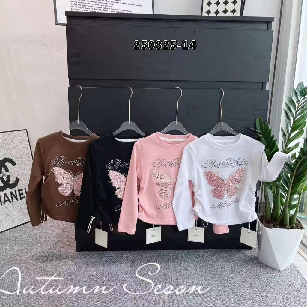 Atasan Crop Anak Perempuan | 5 - 9 Tahun