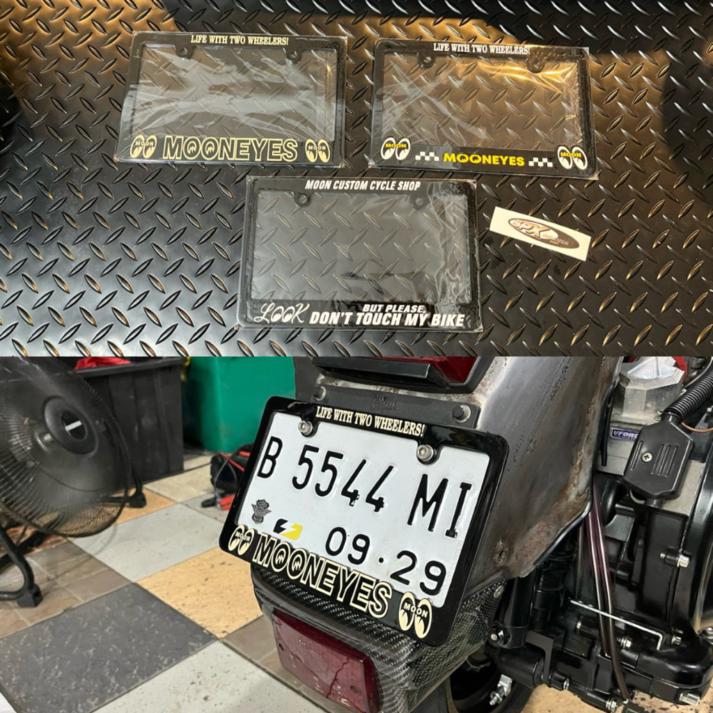 Frame Mooneyes dan Plat dudukan