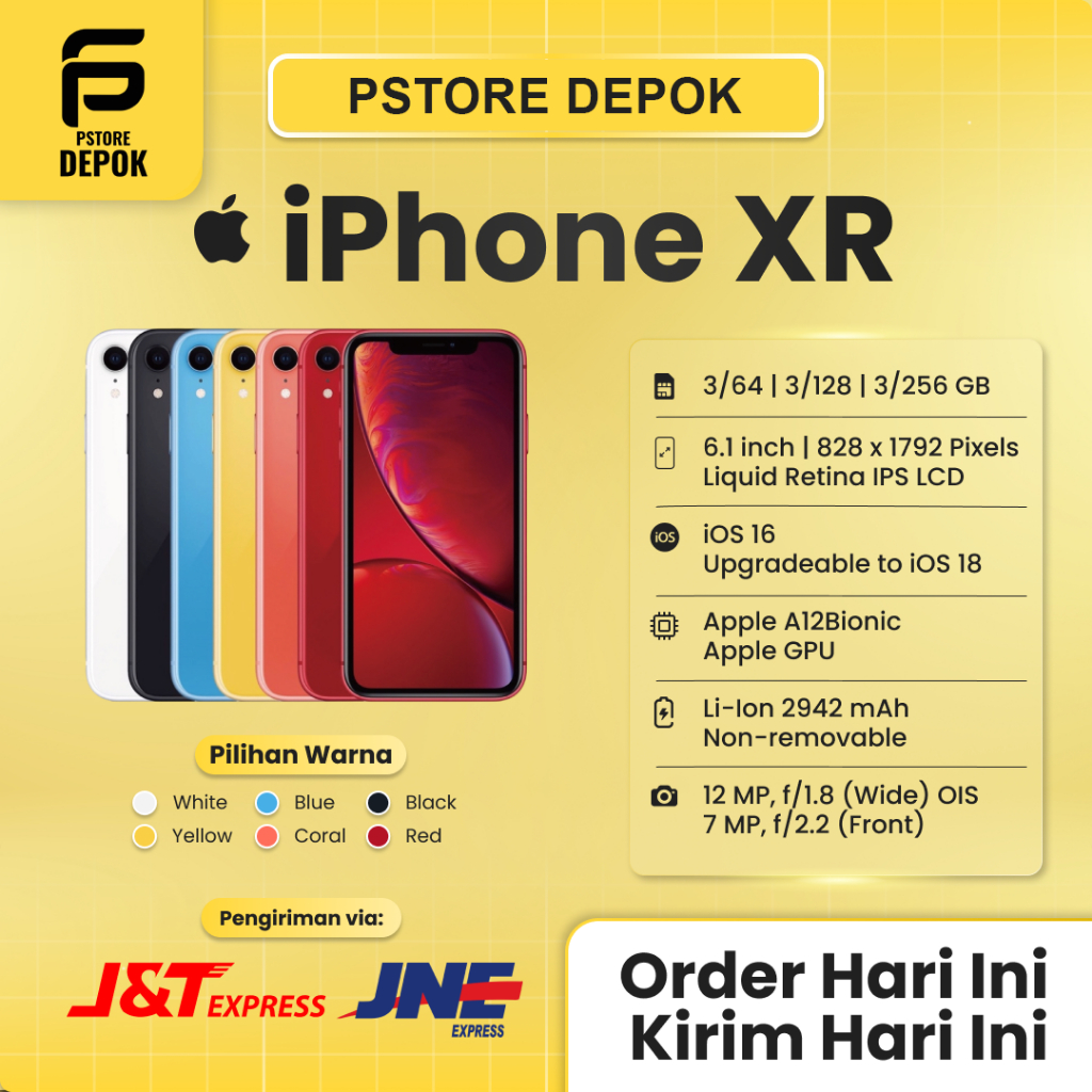 iPhone XR 64GB | 128GB SECOND LIKE NEW GARANSI INTER