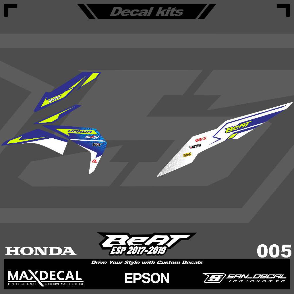 DECAL CUSTOM HONDA BEAT ESP 05