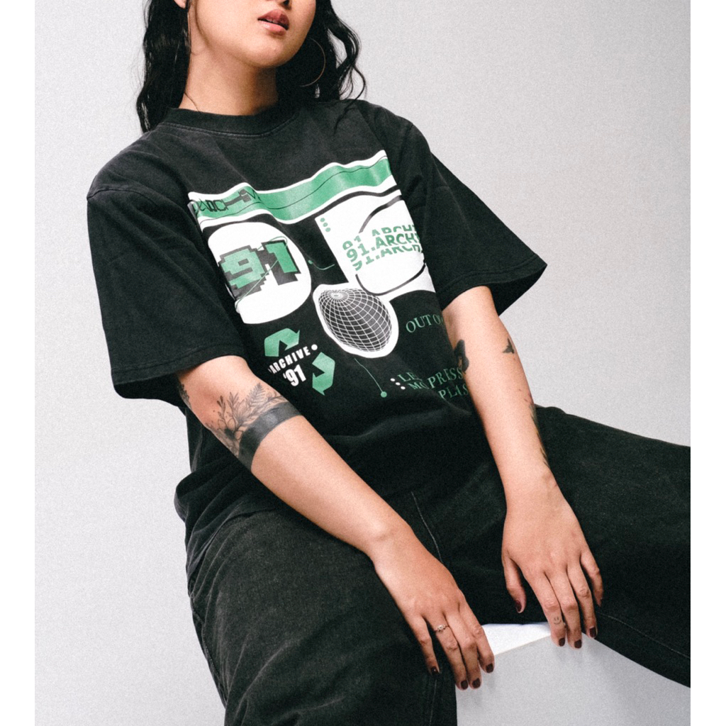 91 Archive Wash Tee "Out Of Office"