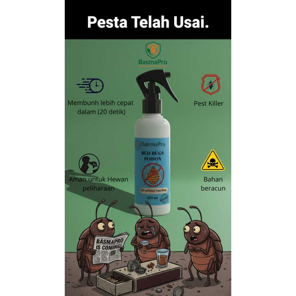 Obat Kutu Kasur 100% Ampuh / Pembasmi Tungau & Kutu Busuk