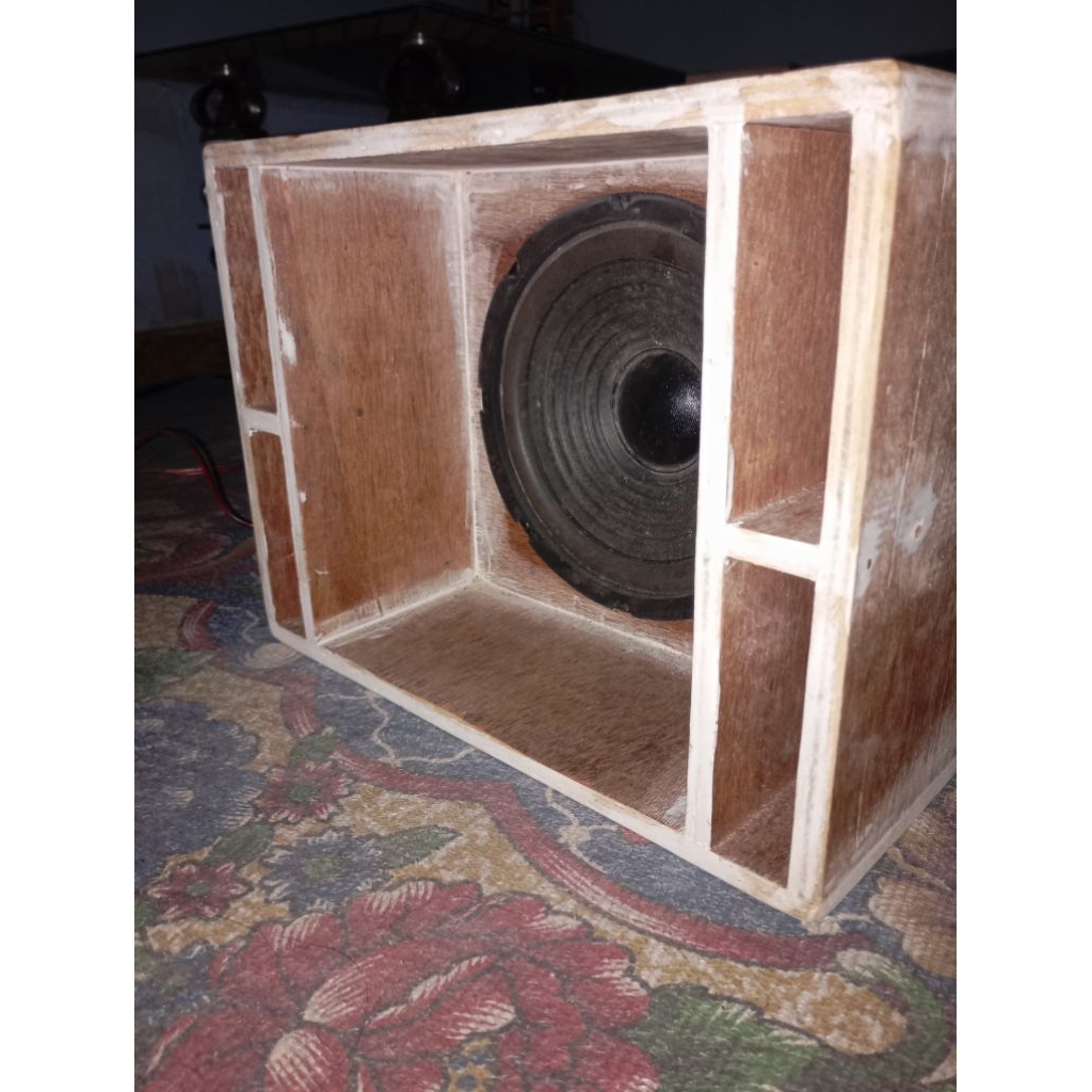 Box speaker spl 8inch dan speaker free spikon, Bahan full meranti, tebal triplek 12mm
