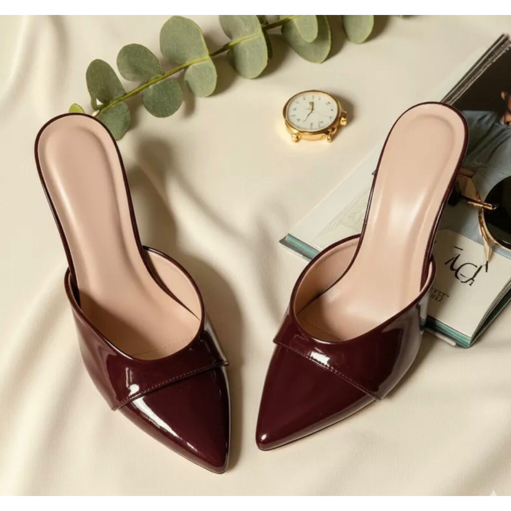 Aura 12 sendal heels wanita kekinian hak 5cm terbaru