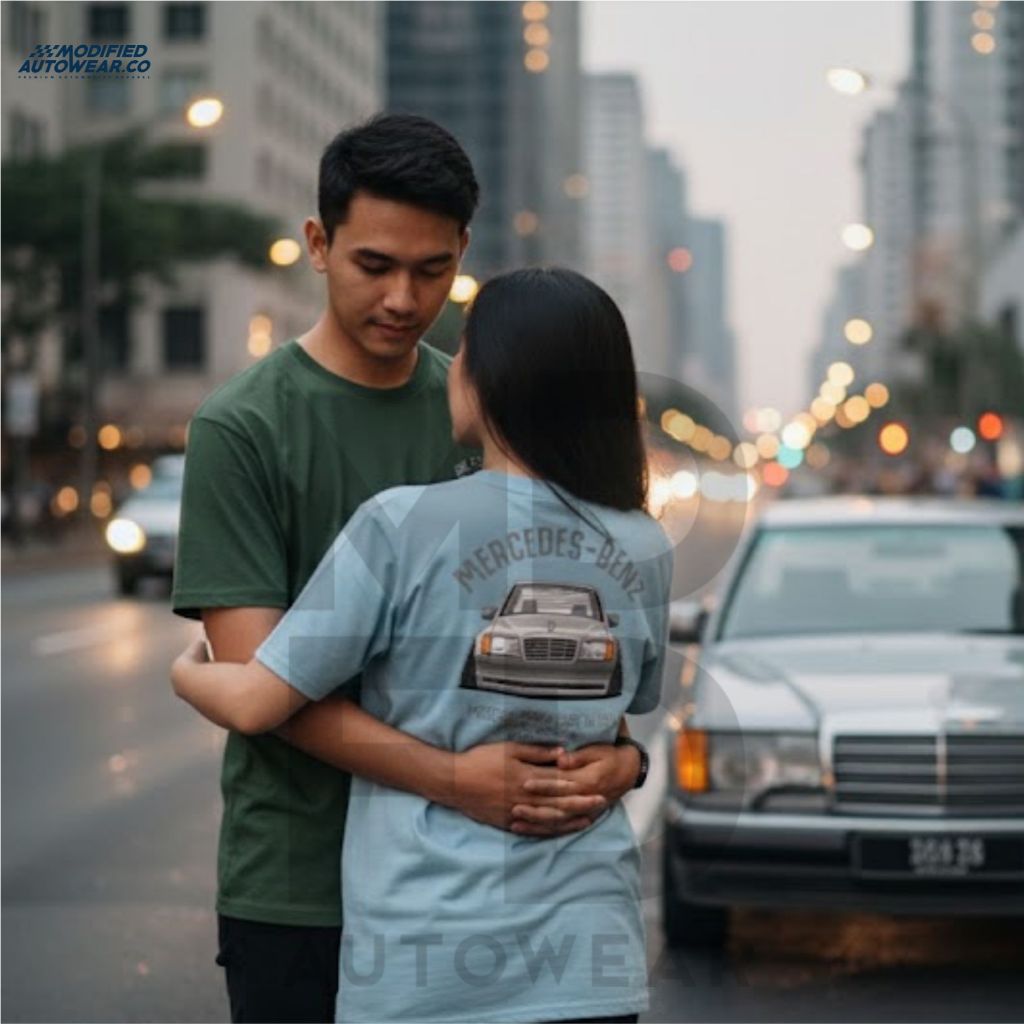 Kaos mercedes benz premium kaos mercedes amg brabus modified autowear W124 VINTAGE