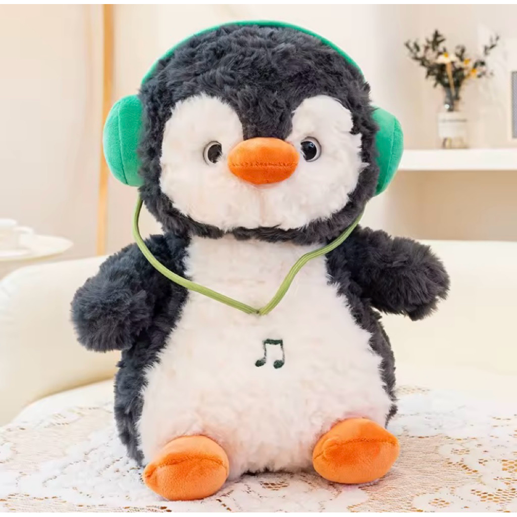 Boneka Pinguin Cute/Boneka Pinguin Headphone