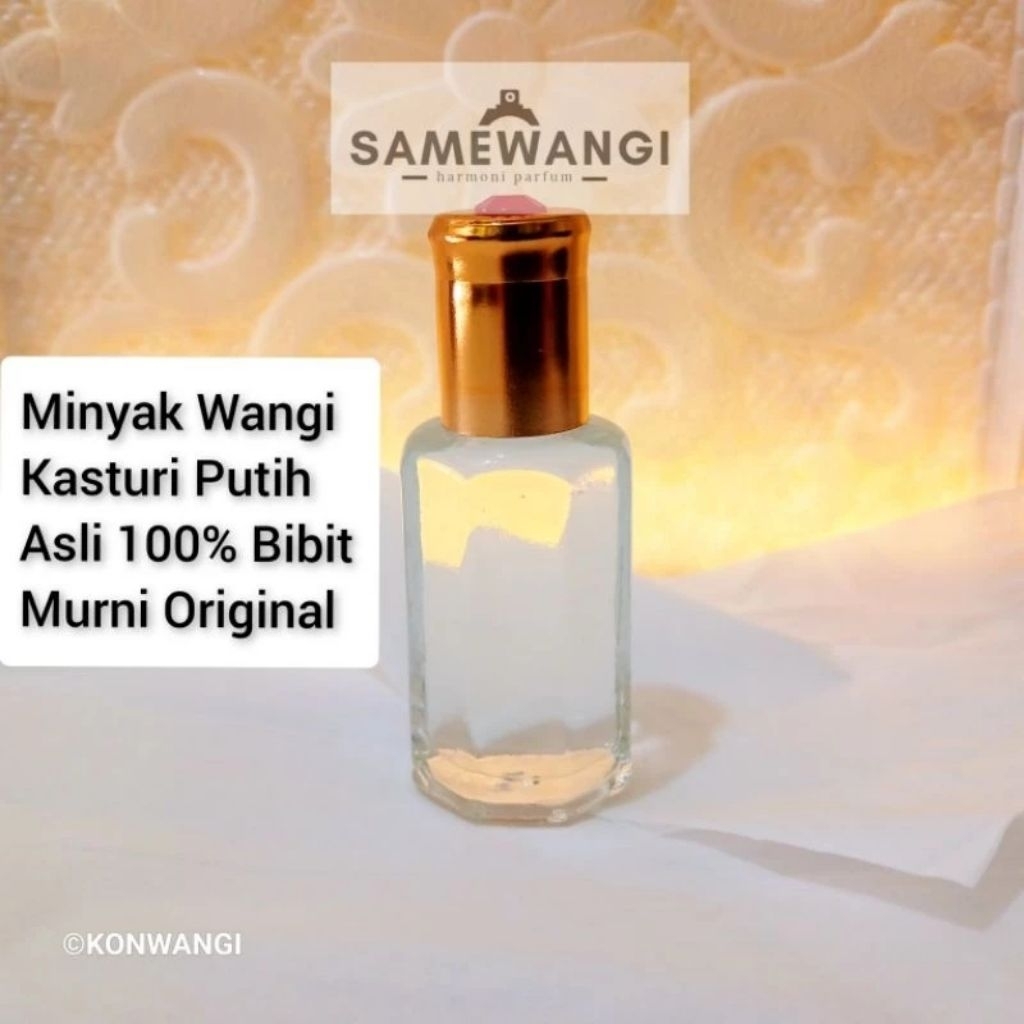 Minyak Wangi Kasturi Putih Asli 100% Original bibit murni 12ml