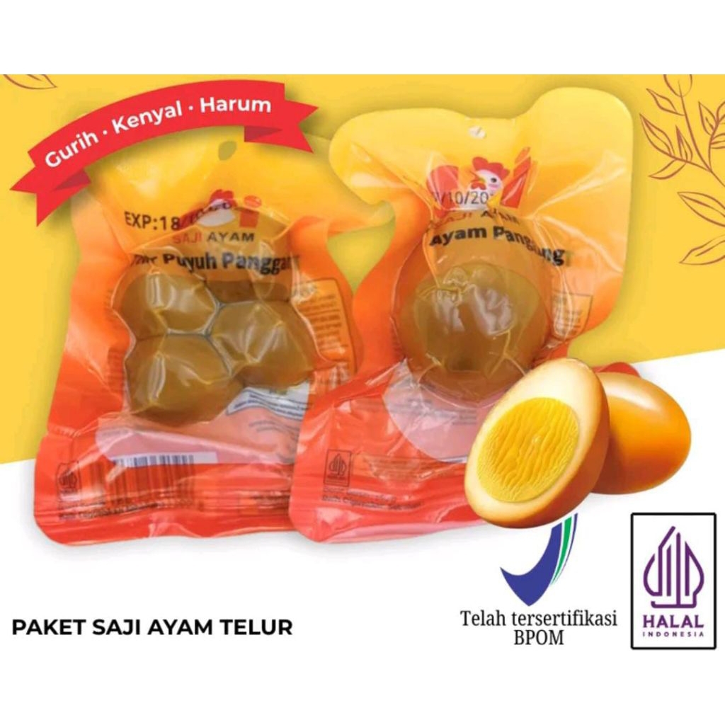 TELUR PUYUH PANGGANG / TELUR AYAM PANGGANG SIAP SAJI