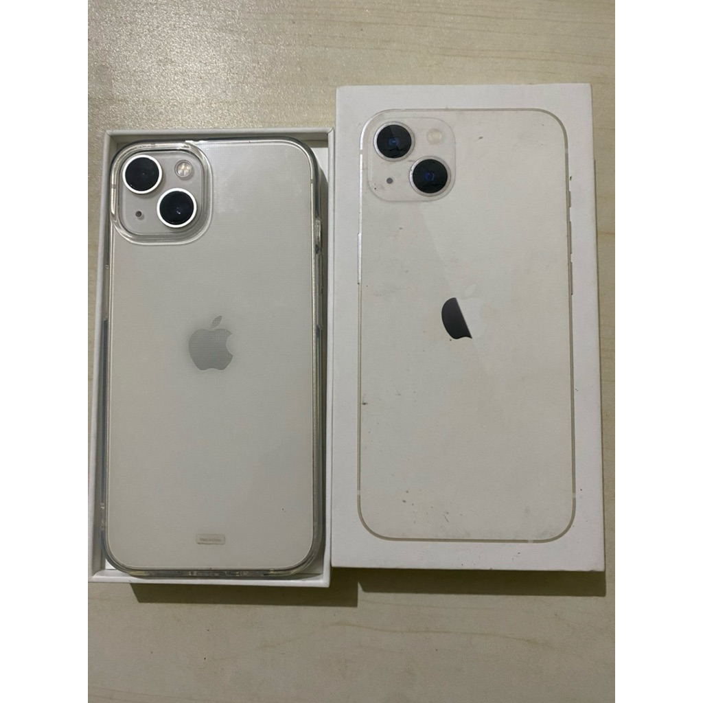hp iphone 13 256gb ex ibox starlight - second bandung