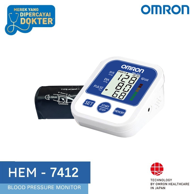 Omron Tensimeteralat Cek Tensi Darah Digital Omron Alat Tensi Darah Digital Omron Hen 7412